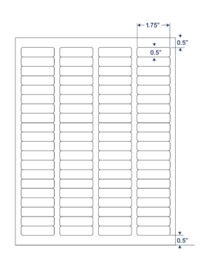 1.75x0.5 SHEETED LASER LABELS