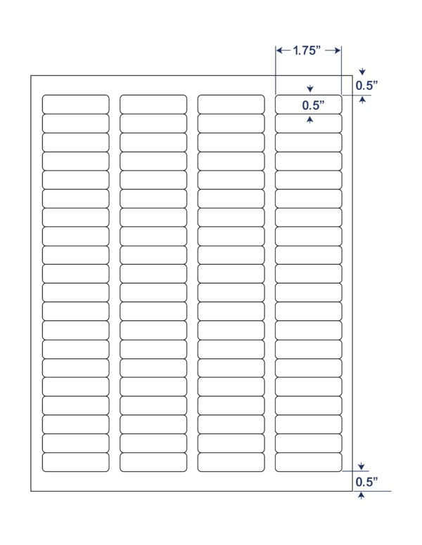 1.75x0.5 SHEETED LASER LABELS
