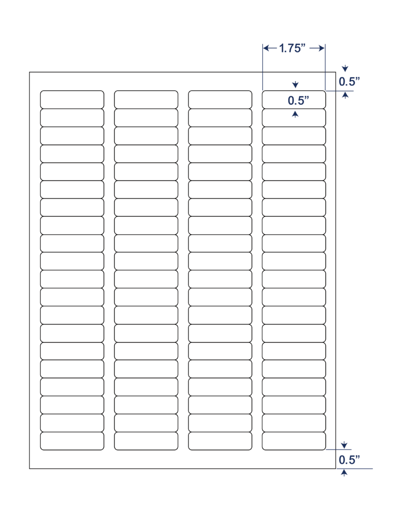 1.75x0.5 SHEETED LASER LABELS