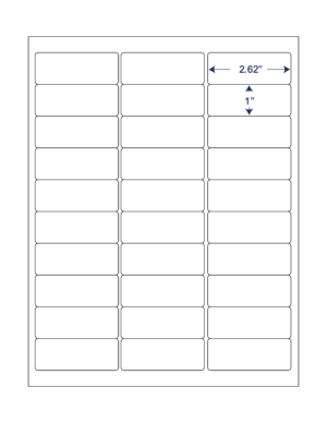 2.62x1 SHEETED LASER LABELS