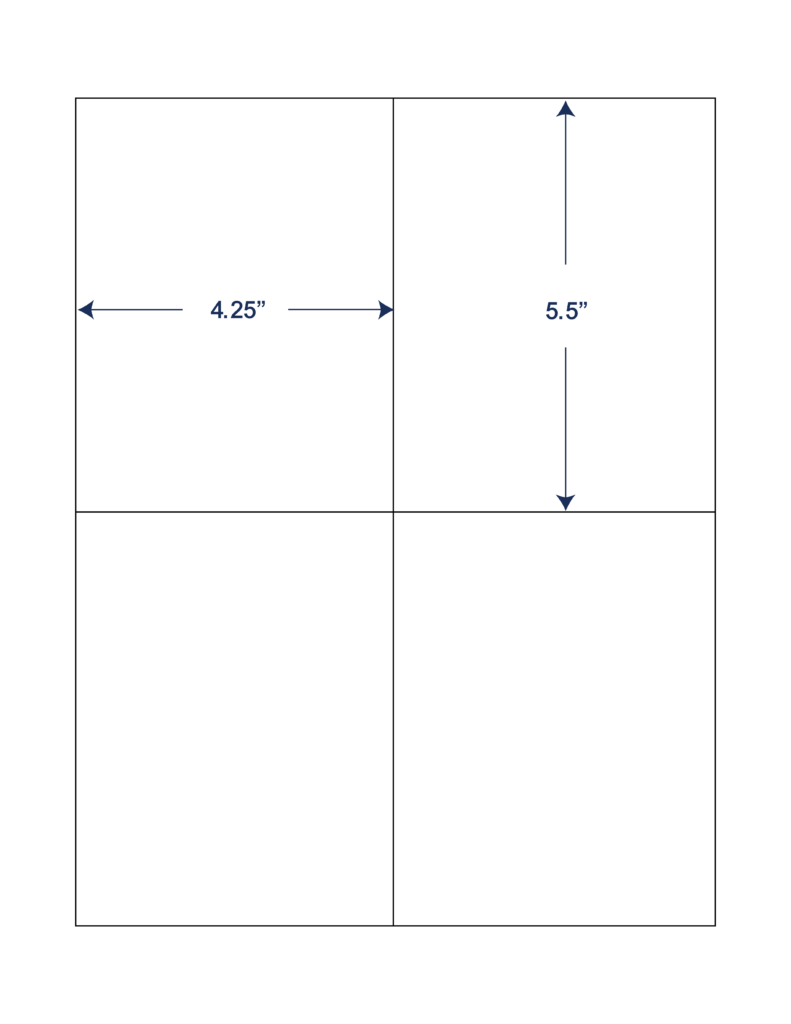 4.25x5.5 SHEETED LASER LABELS
