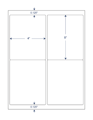 4x5 SHEETED LASER LABELS