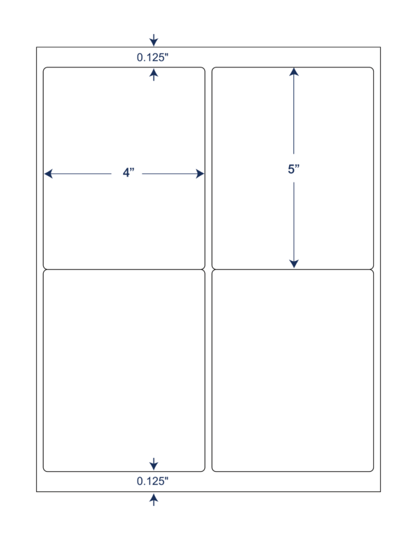 4x5 SHEETED LASER LABELS