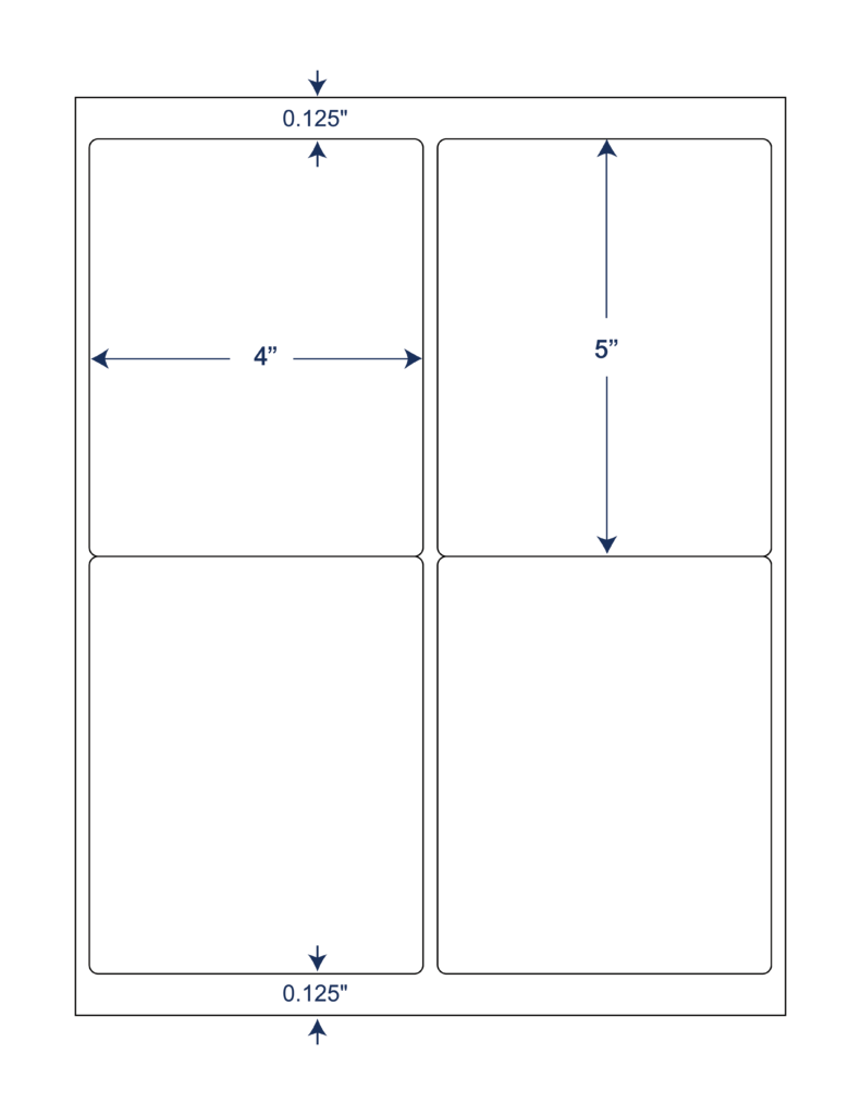 4x5 SHEETED LASER LABELS