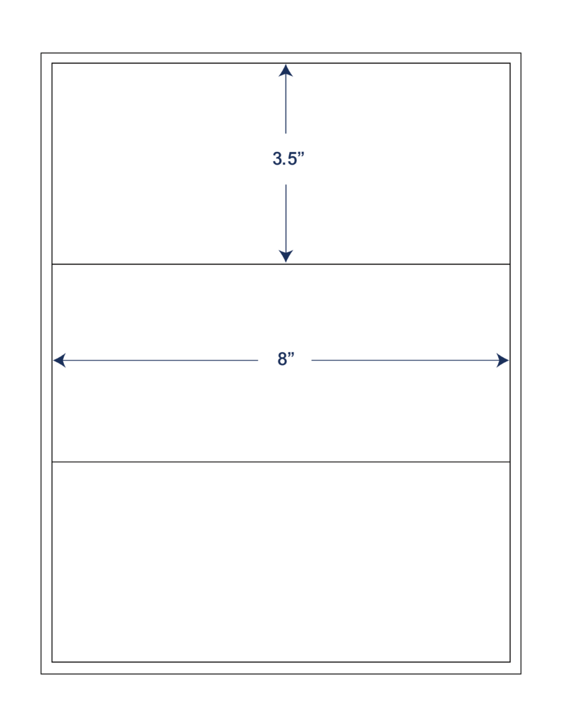 8x3.5 SHEETED LASER LABELS